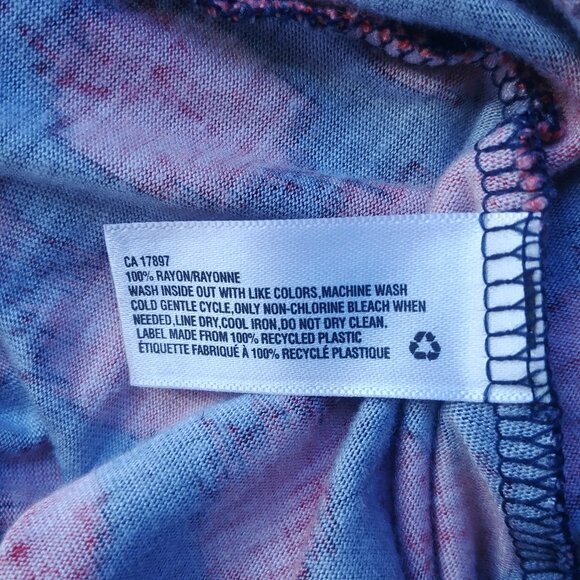 4/$20 Gap navy blue orange red spot polka dot maxi dress racerback soft stretc… - Picture 8 of 12